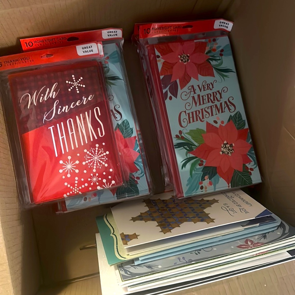 Christmas cards entire box brand new